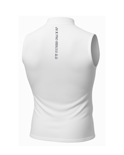White Sleeveless Compression Shirt Mockup