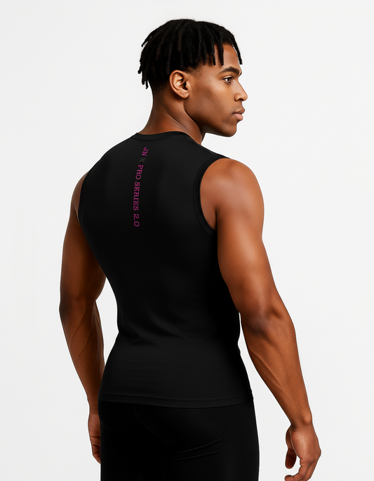 Black Sleeveless Compression Shirt Mockup