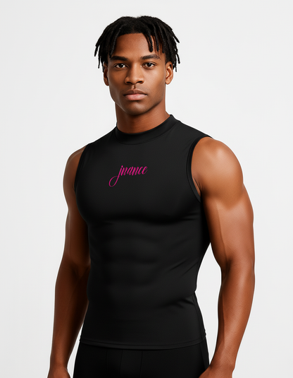Black Sleeveless Compression Shirt Mockup