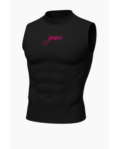 Black Sleeveless Compression Shirt Mockup